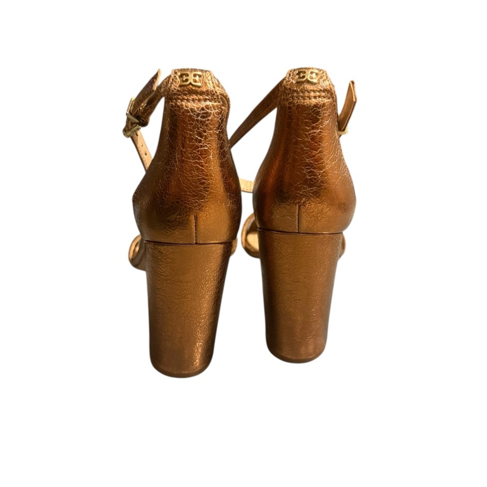 Sam Edelman Yaro Block Heeled Heeled Sandals Copper Bronze Sz. 7 - Picture 5 of 10